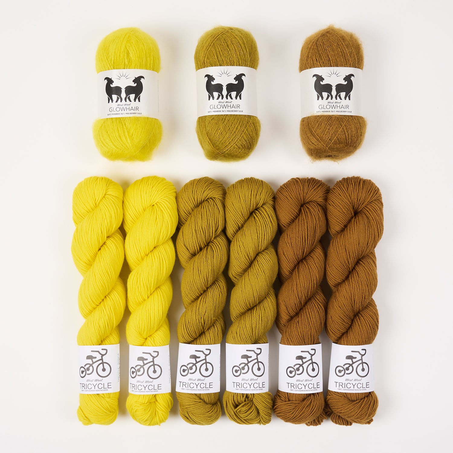 West Wool WESTKNITS KIT - DIJON FROST Mohair Silk Merino wool Lace Fingering Westknits Kits