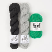 West Wool GREEN CLOUDS Mohair Silk Merino wool Mixed Weight Quick Kits
