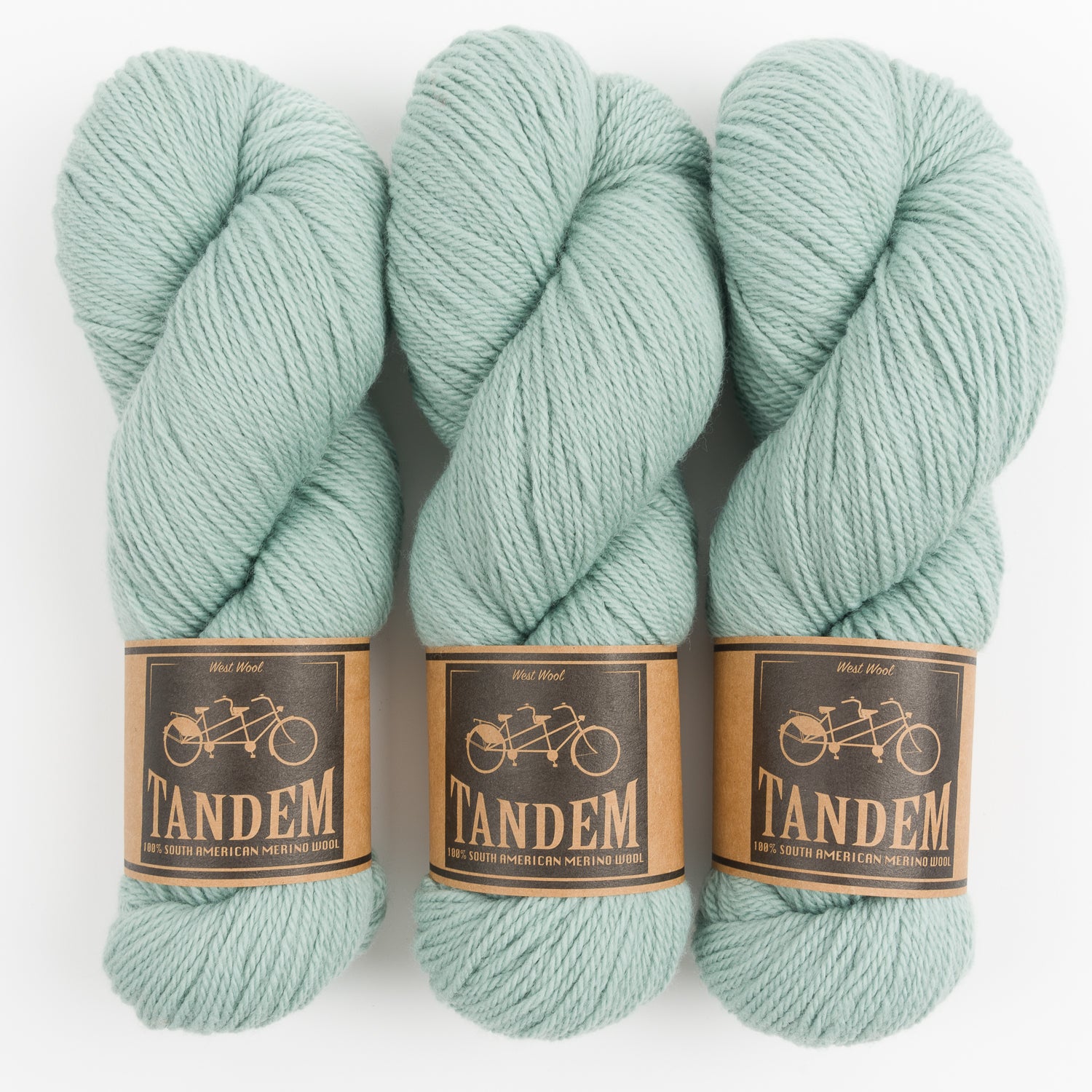 West Wool DUSTLAND BLANKET - SEA MIST Merino wool DK green grey Westknits Kits