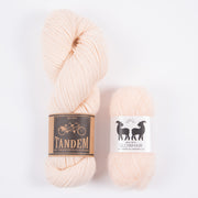 West Wool WHITE PEACH MOHAIR MATCH FOUR DK Mohair Silk Merino wool Mixed Weight Quick Kits