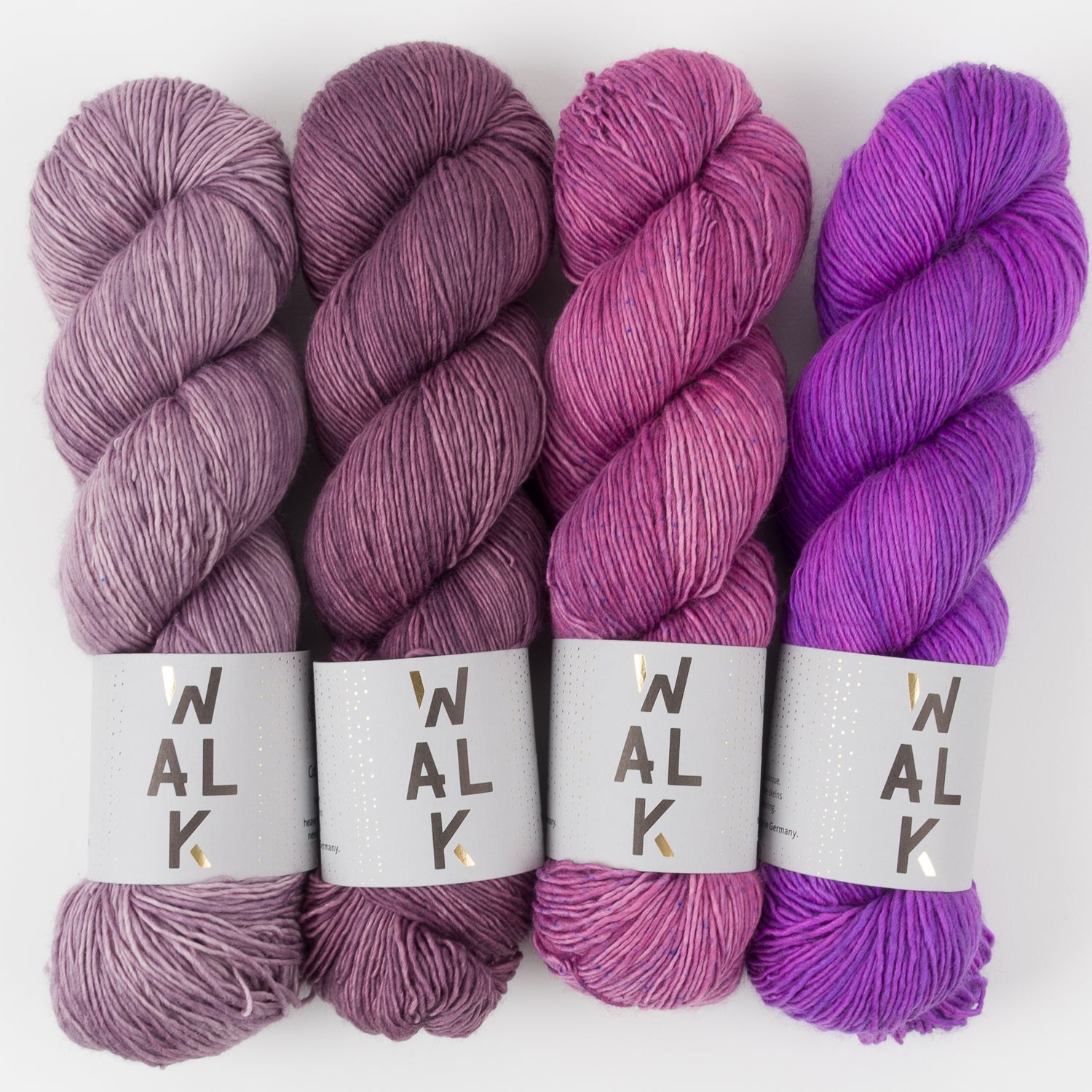 WALK Collection WILD VIOLETS Merino wool Fingering Quick Kits