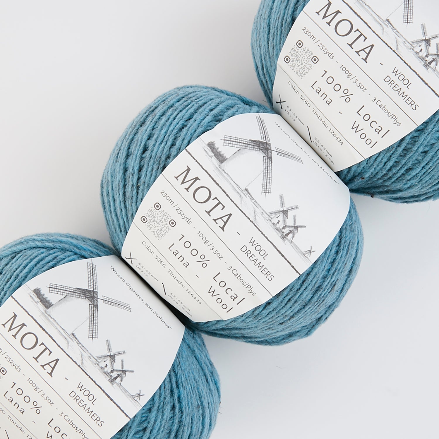 Wool Dreamers MOTA - 526G LIGHT BLUE Wool DK blue Yarn