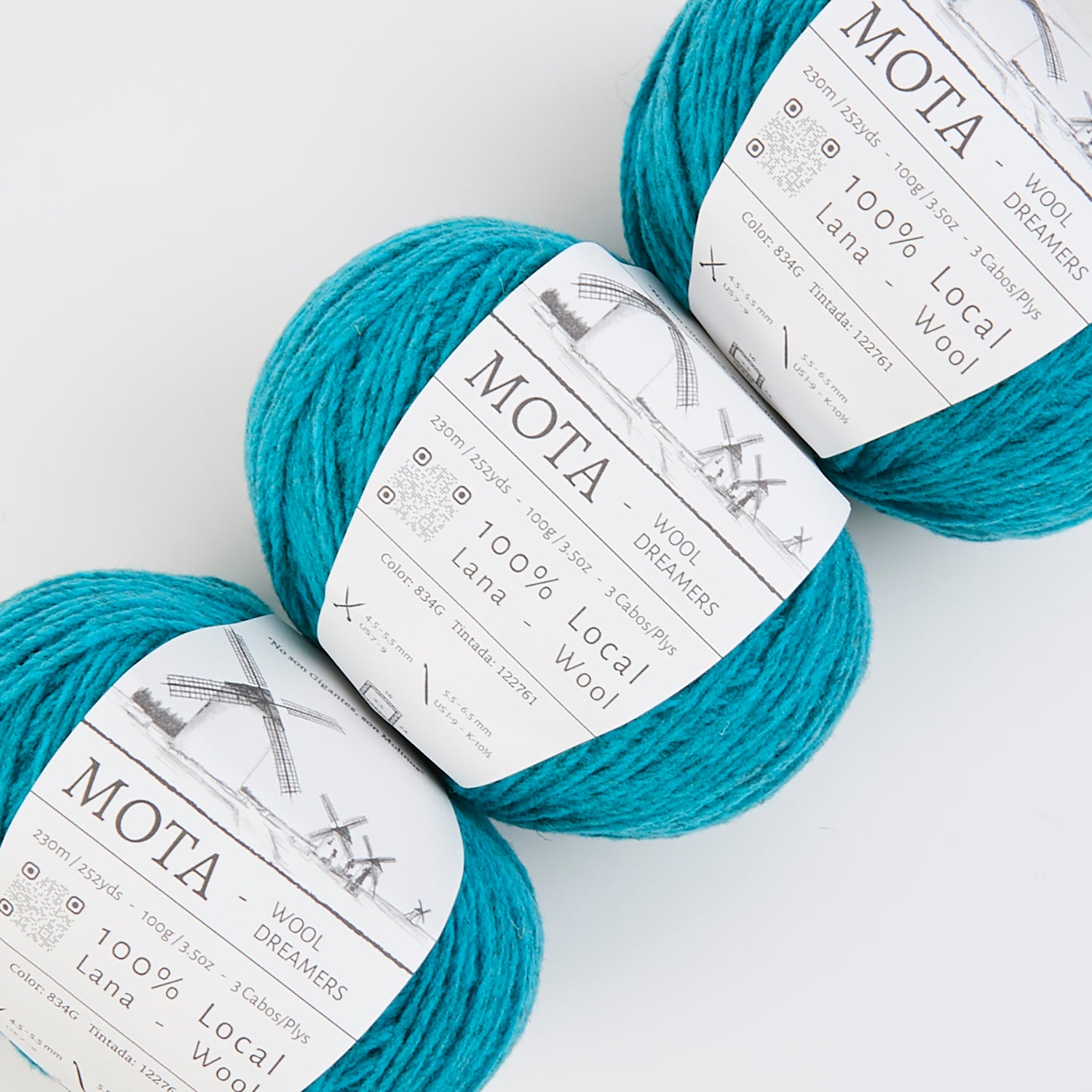 Wool Dreamers MOTA - 834G BLUE Wool DK blue Yarn