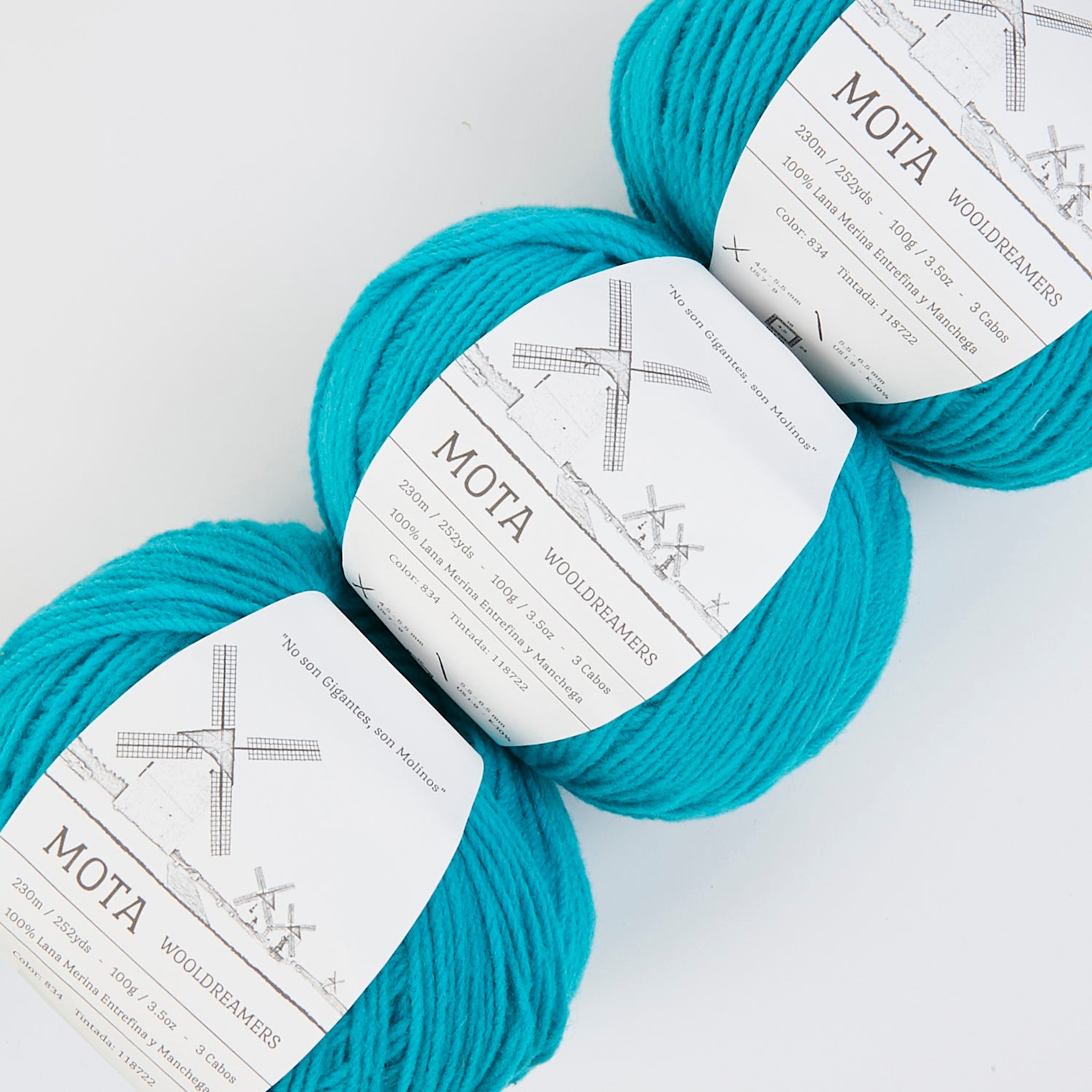 Wool Dreamers MOTA - 834 INTENSE BLUE Wool DK blue Yarn