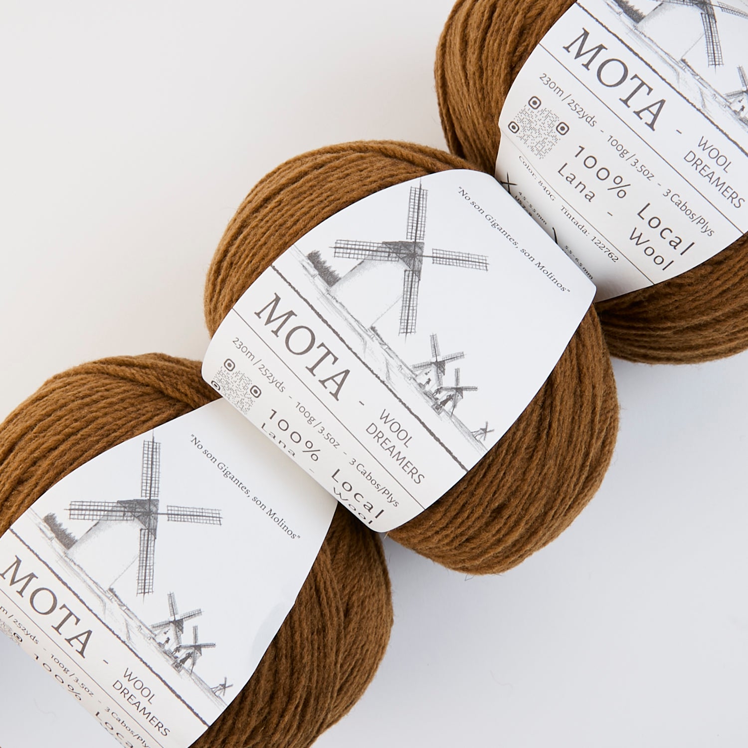 Wool Dreamers MOTA - 840G DARK YELLOW Wool DK yellow Yarn