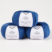 Wool Cotton - Blue 7852