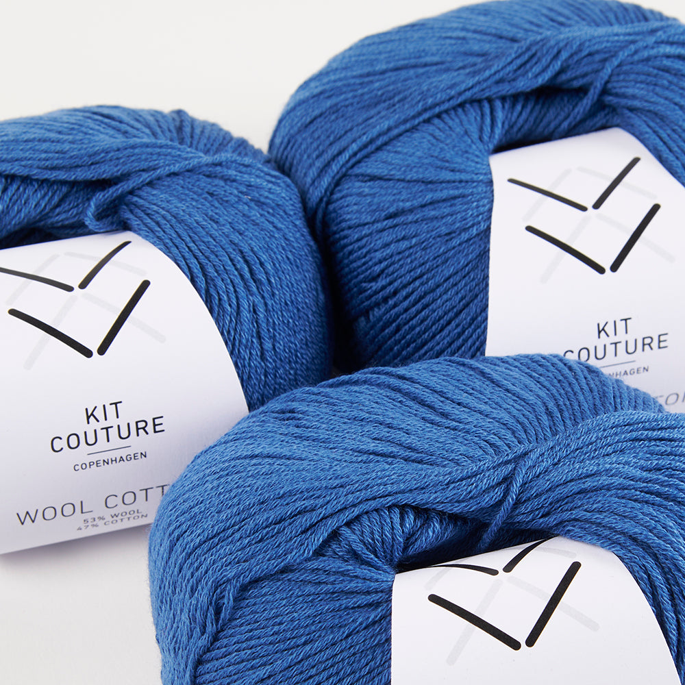 Wool Cotton - Blue 7852