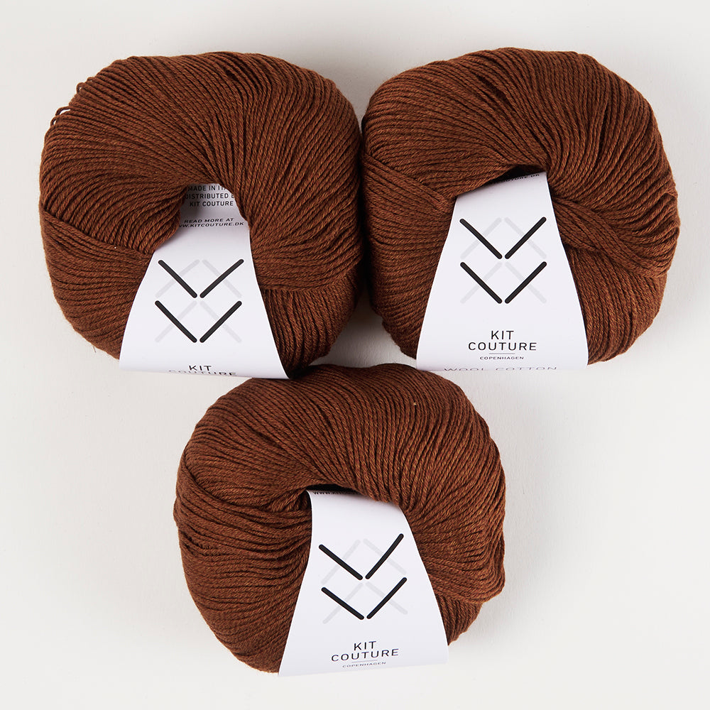 Wool Cotton - Chocolate 7830