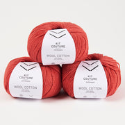 Wool Cotton - Cinnober Red 7846
