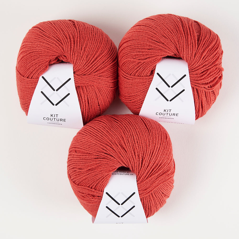 Wool Cotton - Cinnober Red 7846