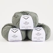 Wool Cotton - Dusty Green 7854