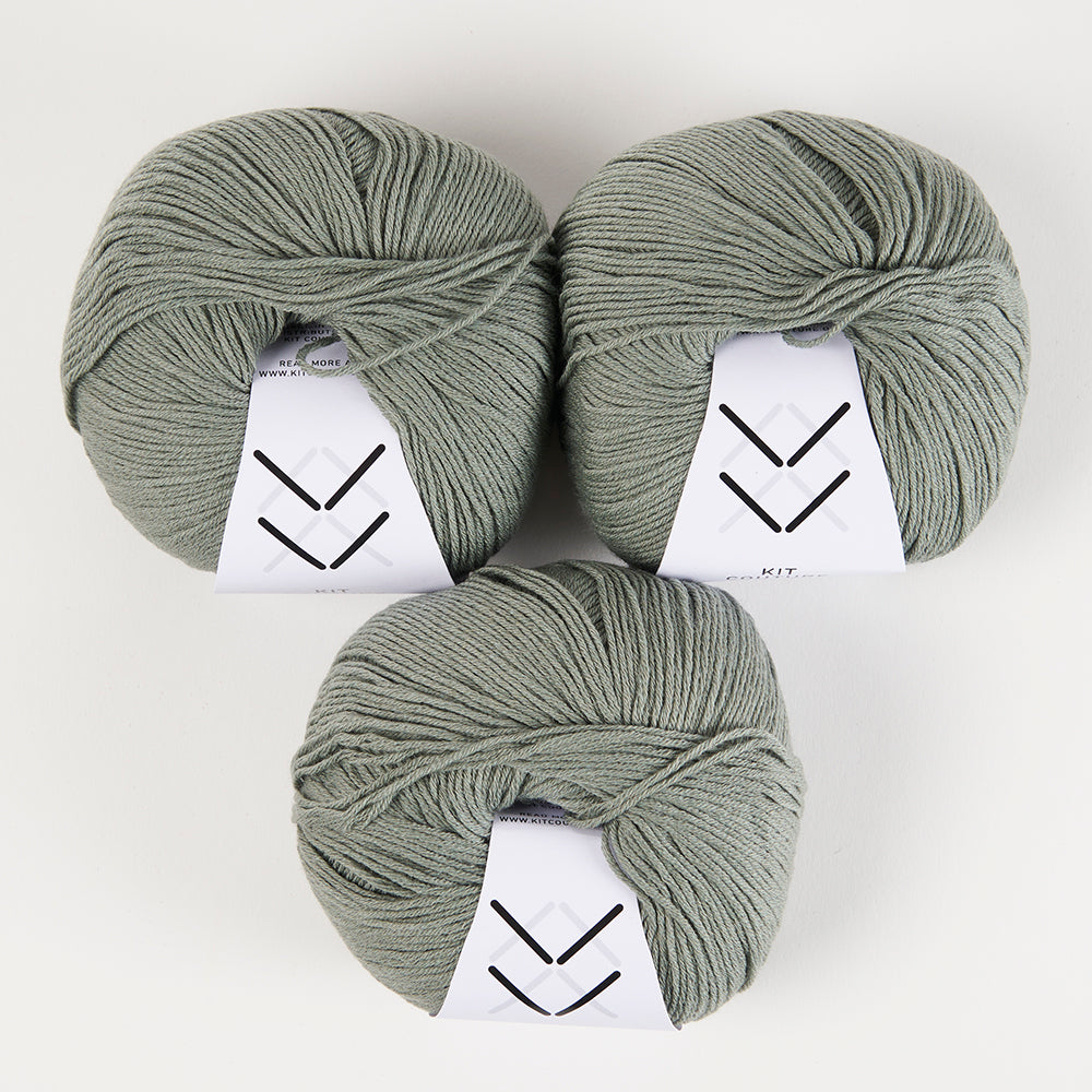 Wool Cotton - Dusty Green 7854