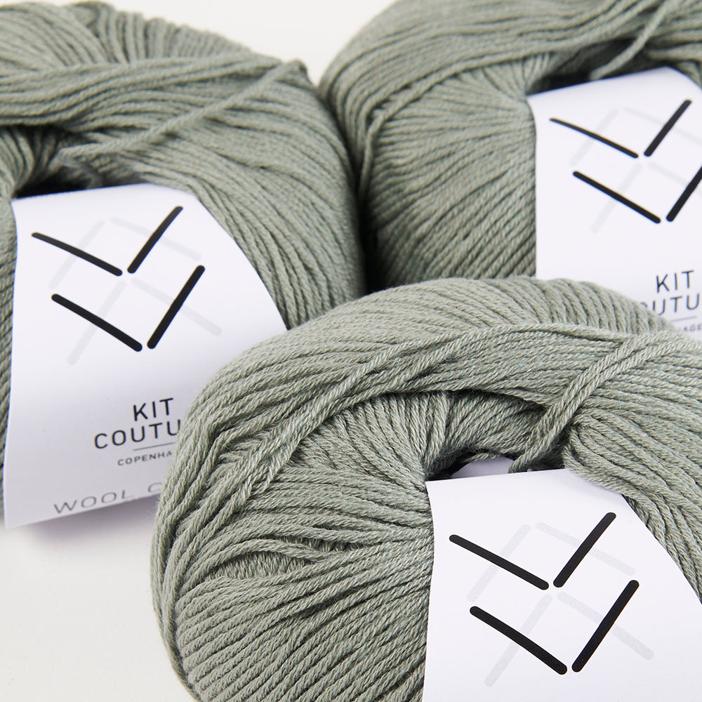 Wool Cotton - Dusty Green 7854