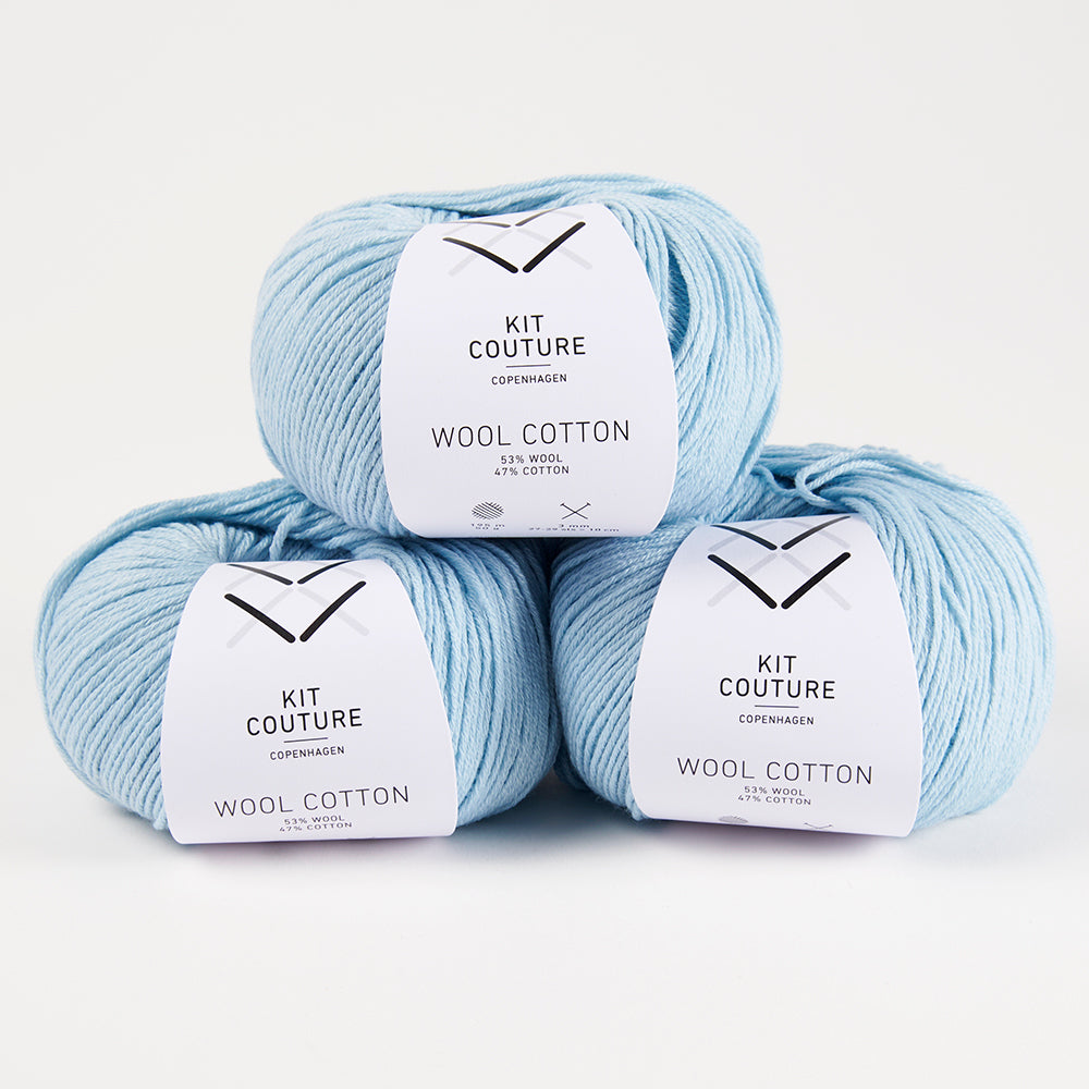 Wool Cotton - Light Blue 3566