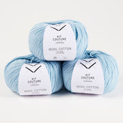Wool Cotton - Light Blue 3566