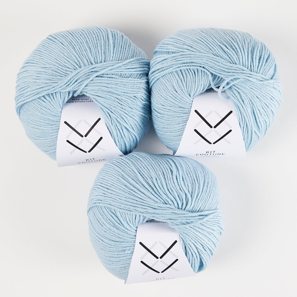 Wool Cotton - Light Blue 3566