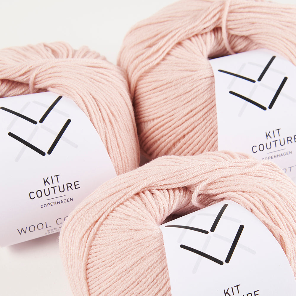 Wool Cotton - Light Blush 7848