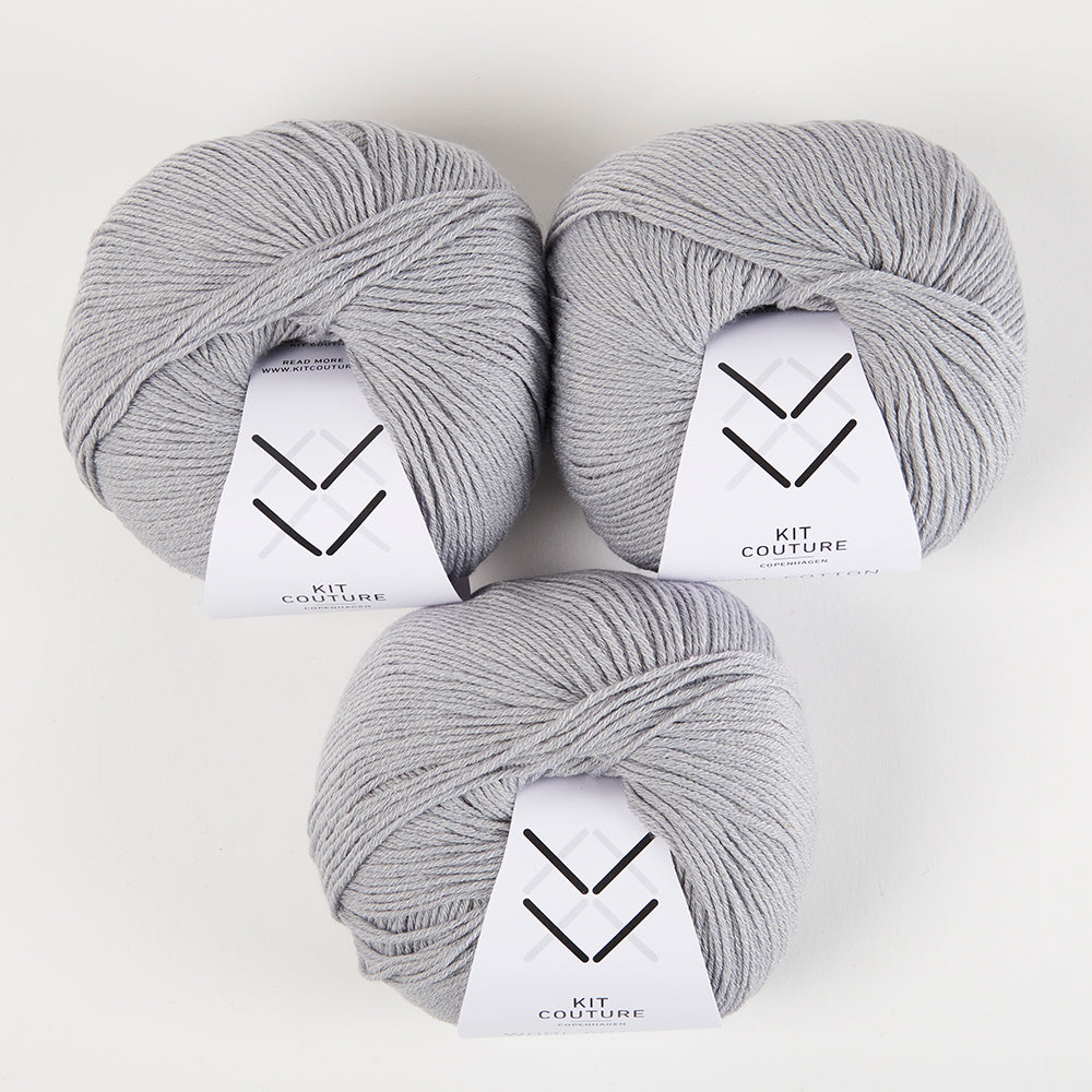 Wool Cotton - Light Grey 7844