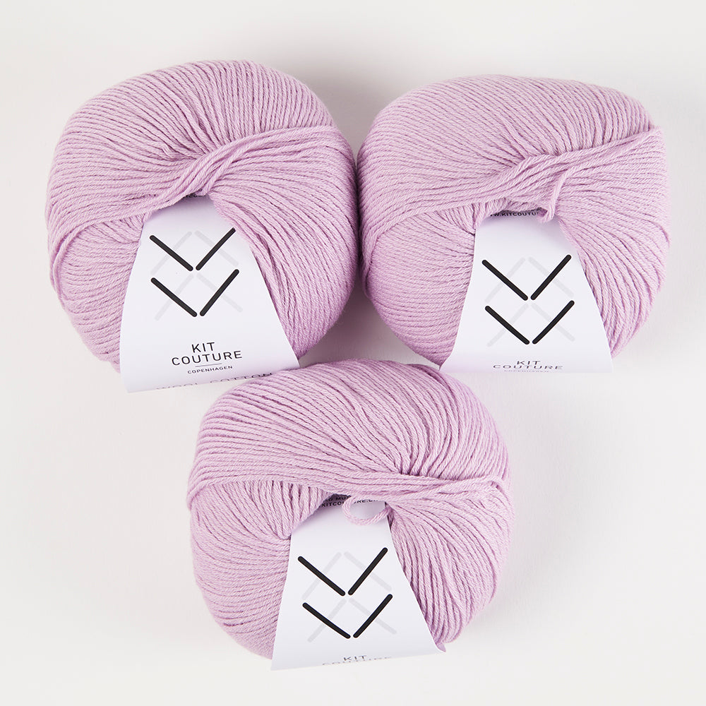 Wool Cotton - Light Lilac 7849