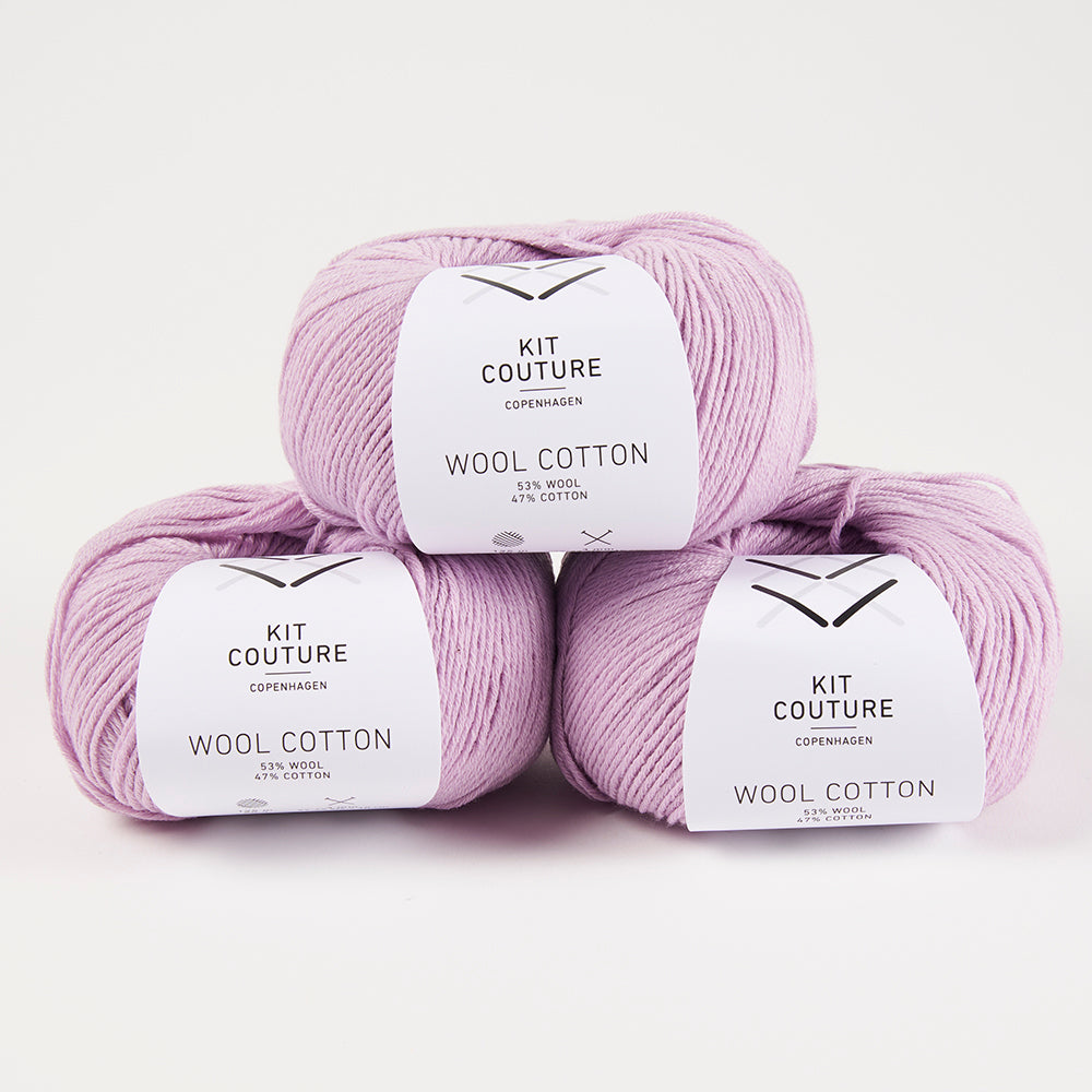Wool Cotton - Light Lilac 7849
