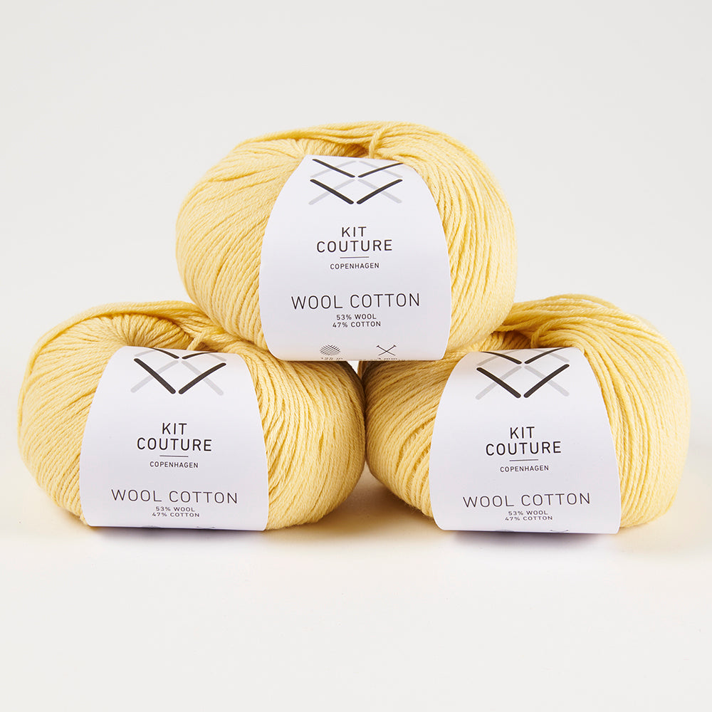 Wool Cotton - Pastel Yellow 3567