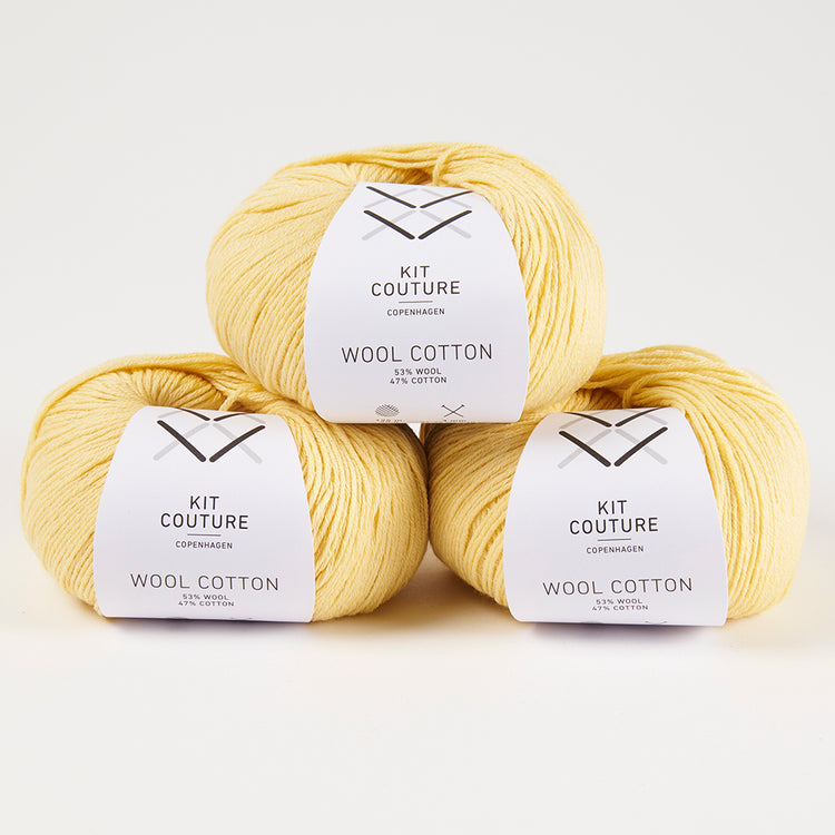 Wool Cotton - Pastel Yellow 3567