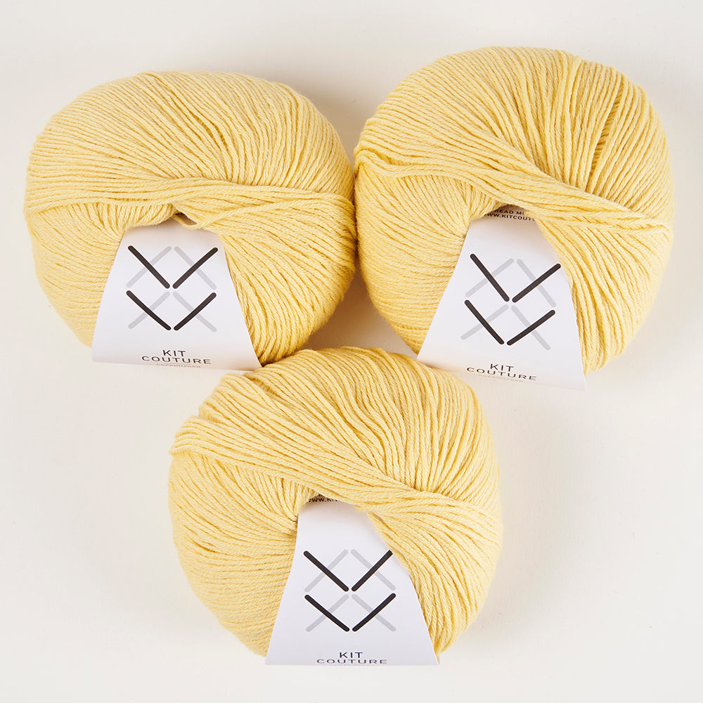 Wool Cotton - Pastel Yellow 3567