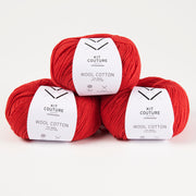 Wool Cotton - Red 3565