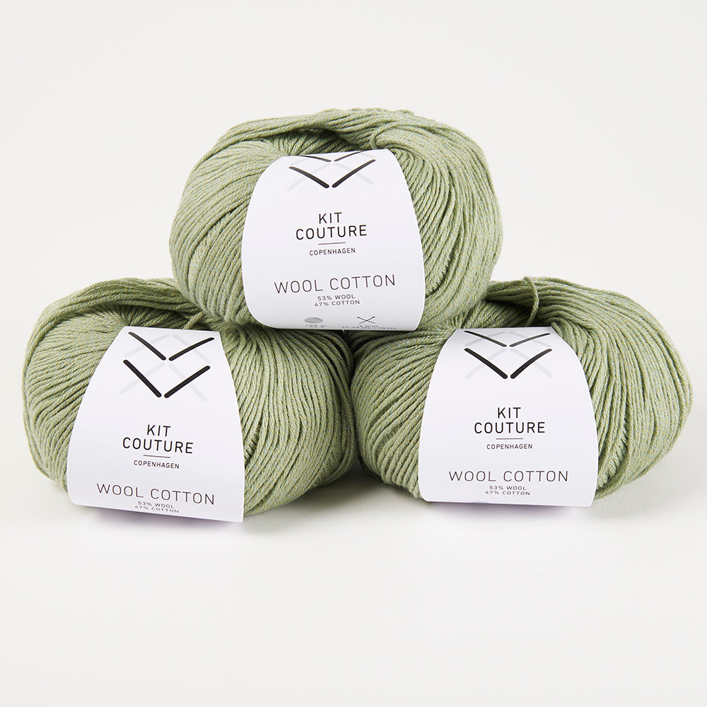 Wool Cotton - Sage 3564