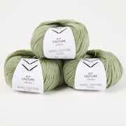 Wool Cotton - Sage 3564