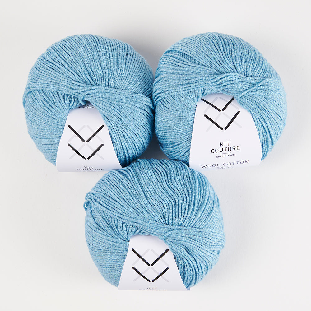 Wool Cotton - Sky Blue 7838