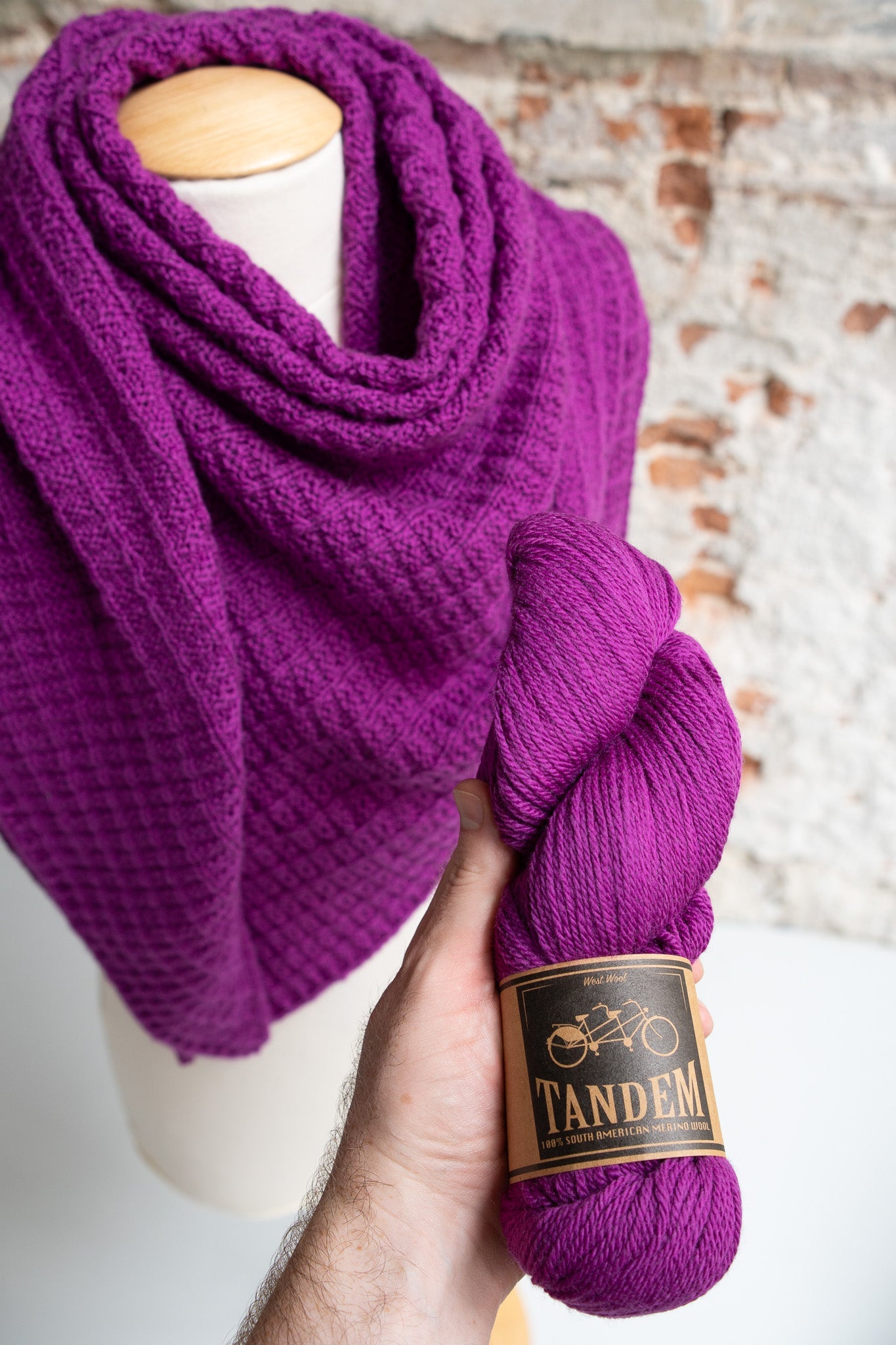 WOOLLY WAFFLE TRIANGLE PATTERN