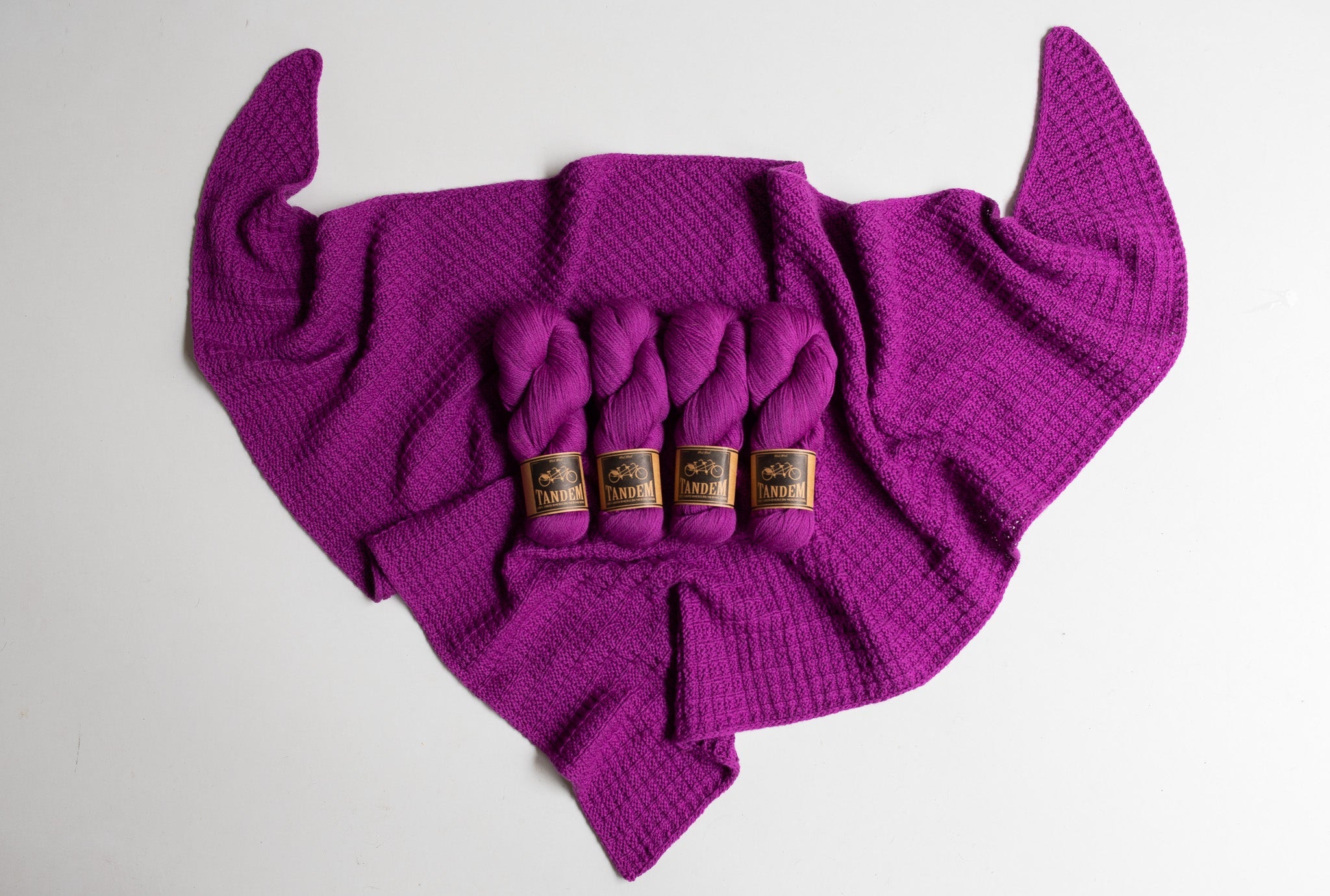 WOOLLY WAFFLE TRIANGLE PATTERN