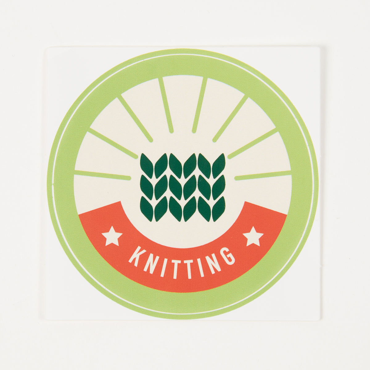 "KNITTING" STICKER