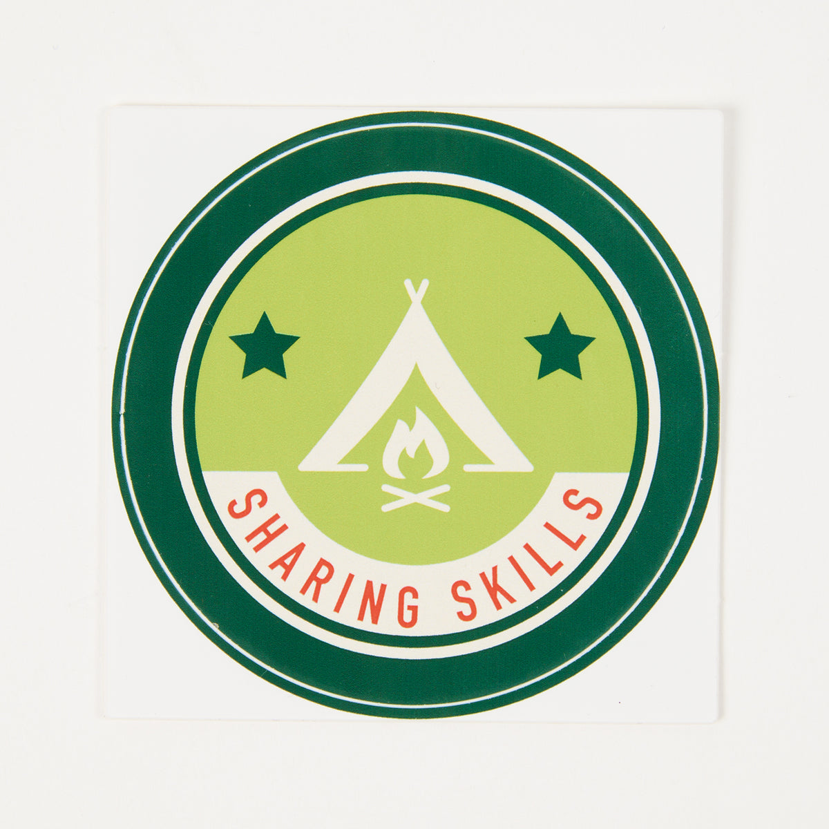 "SHARING SKILLS" STICKER