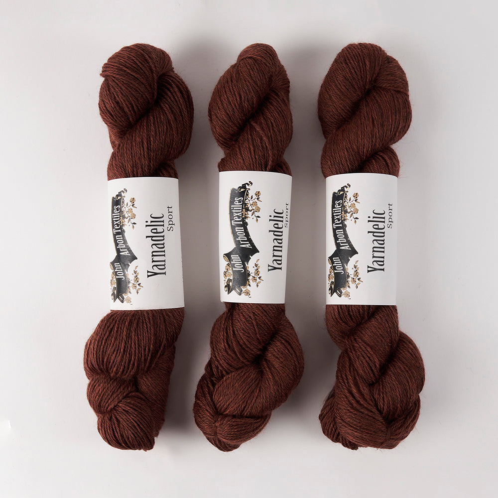 John Arbon Textiles YARNADELIC SPORT - GALLETA GUITAR Wool Sport brown Yarn