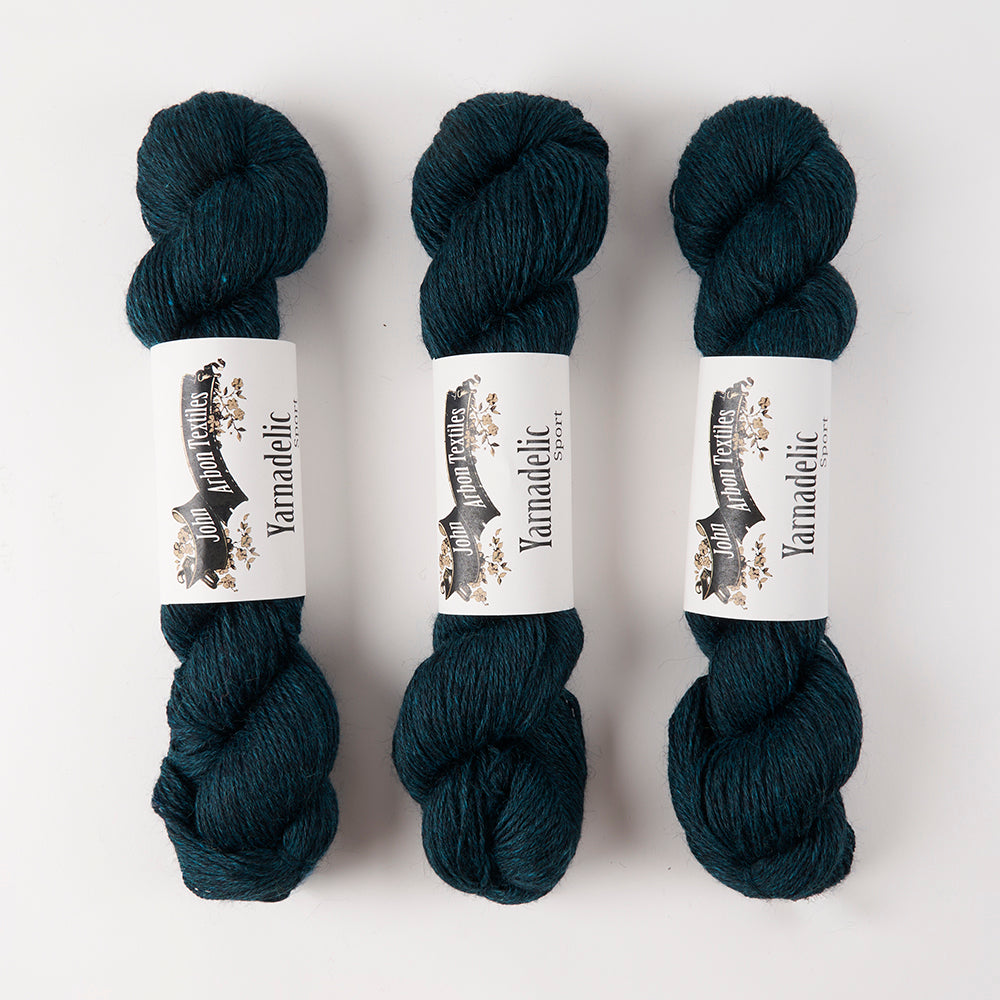 John Arbon Textiles YARNADELIC SPORT - INDIGO DUST Wool Sport blue Yarn