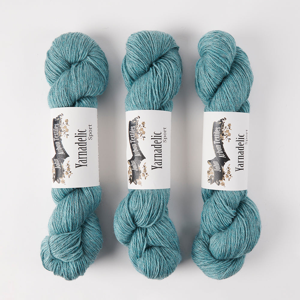 John Arbon Textiles YARNADELIC SPORT - WOMAN IN BLUE Wool Sport blue Yarn