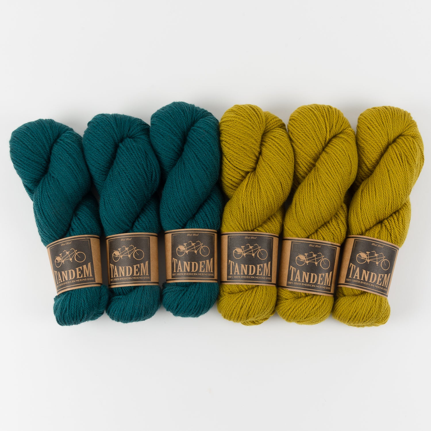 West Wool YELLOW FJORD Merino wool DK Quick Kits