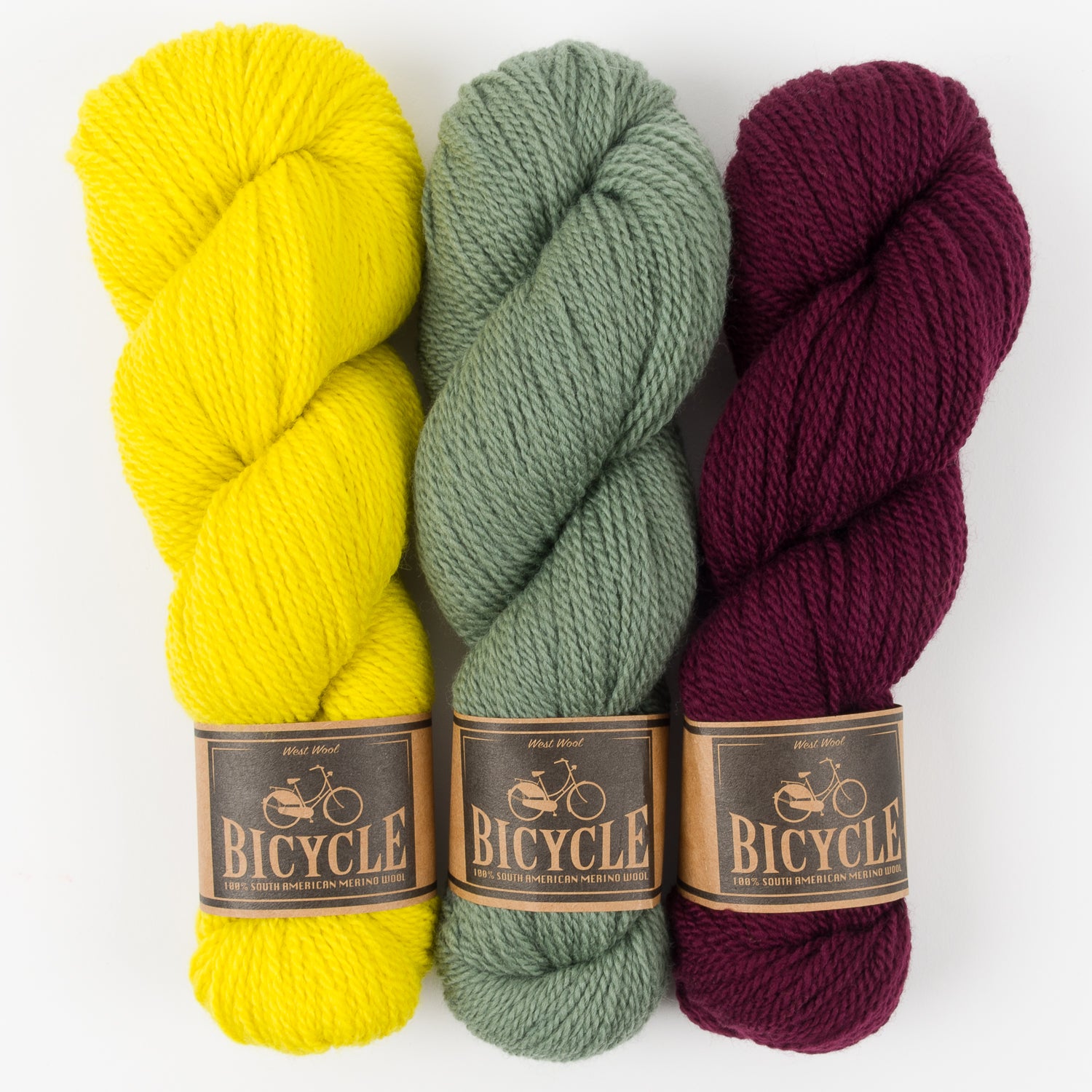 West Wool YELLOW SAGE Merino wool Fingering Quick Kits