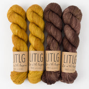 Life in The Long Grass YELLOW TILLER Merino wool Fingering Quick Kits