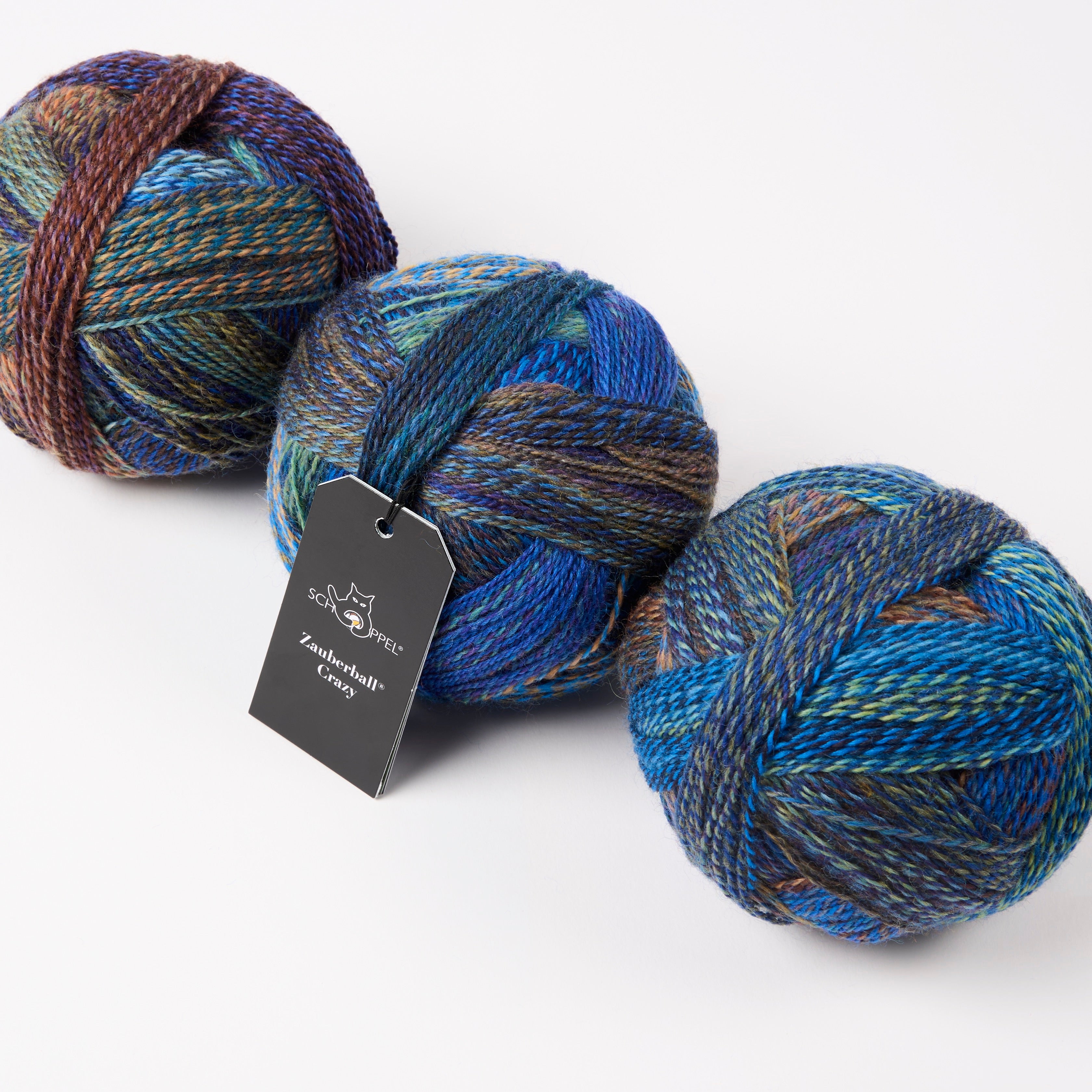 Schoppel-Wolle ZAUBERBALL CRAZY - FRÜHAUFSTEHER Merino wool Nylon Light Fingering blue Yarn