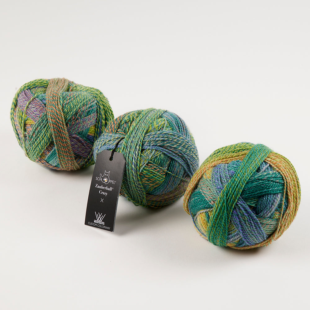 Schoppel-Wolle ZAUBERBALL CRAZY - BUTTERFLY KISSES Merino wool Nylon Light Fingering Yarn