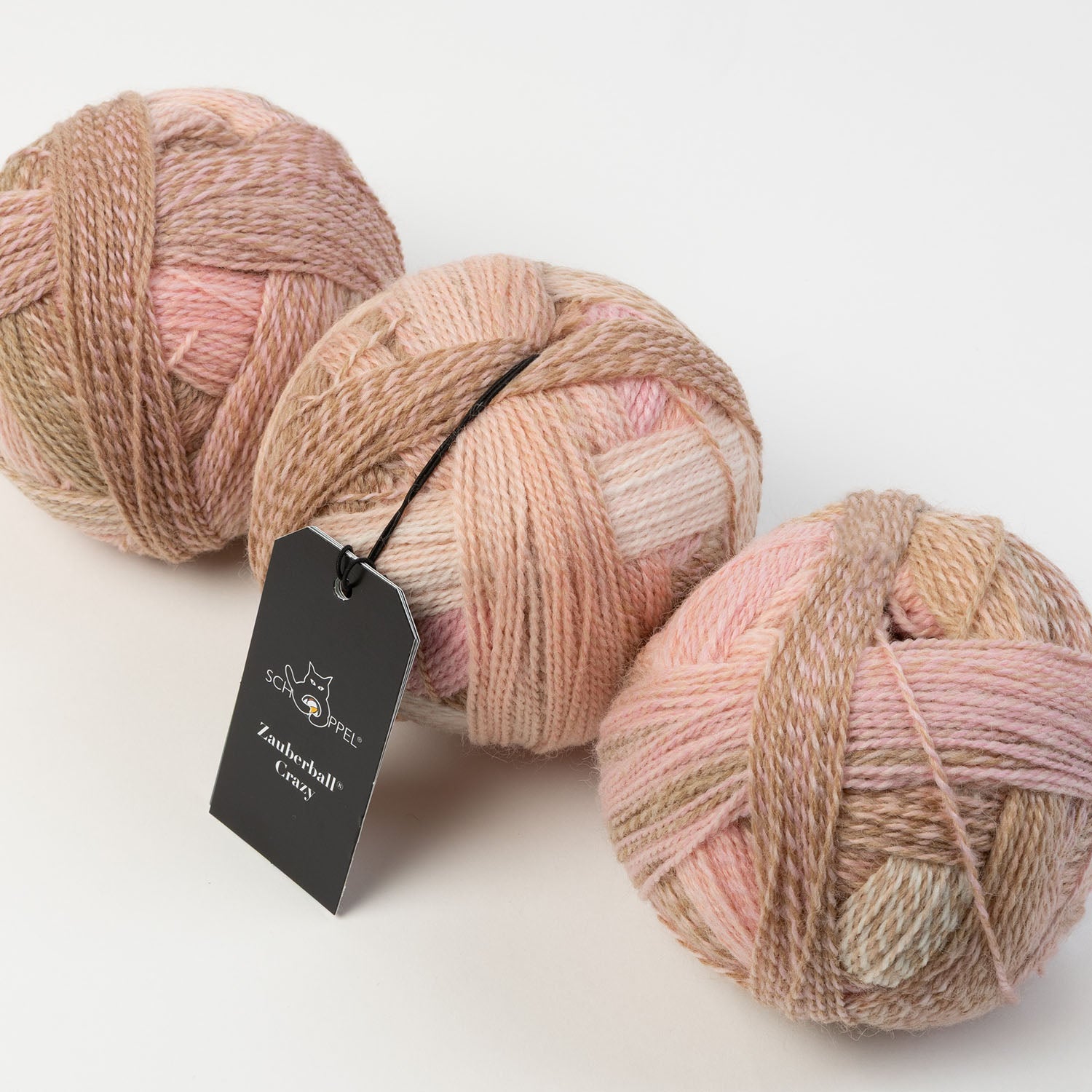 Schoppel-Wolle ZAUBERBALL CRAZY - VERNISSAGE Merino wool Nylon Light Fingering pink beige Yarn