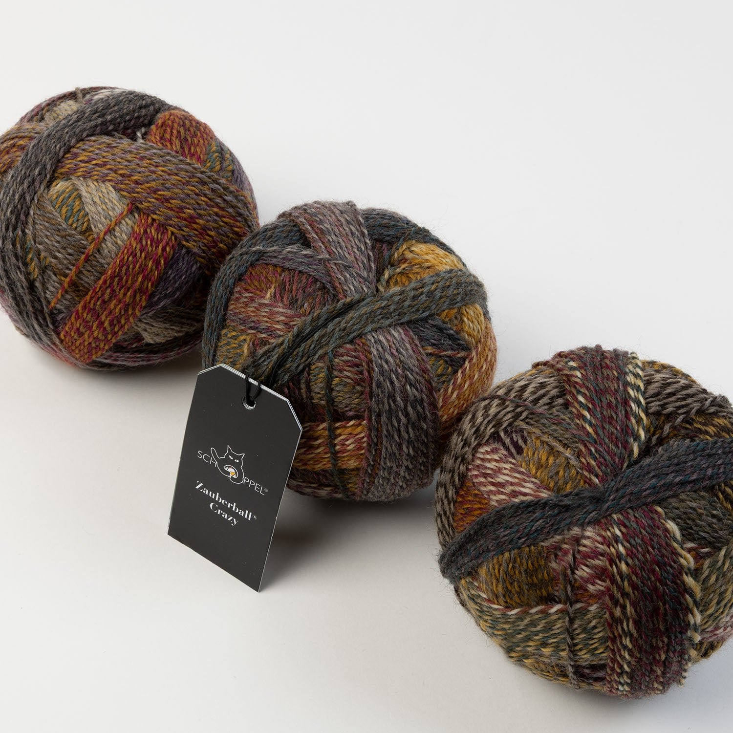 Schoppel-Wolle ZAUBERBALL CRAZY - GEGENLICHT Merino wool Nylon Light Fingering brown multicolour Yarn