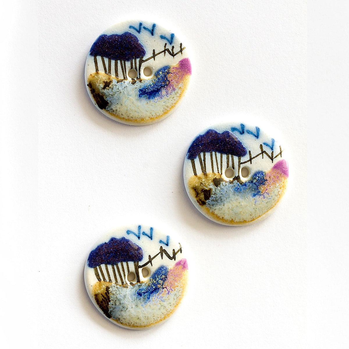 Country Scene Buttons