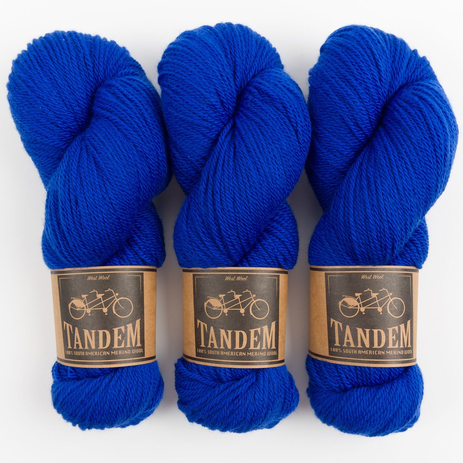 West Wool DUSTLAND SWEATER - ROYAL Merino wool DK blue Westknits Kits