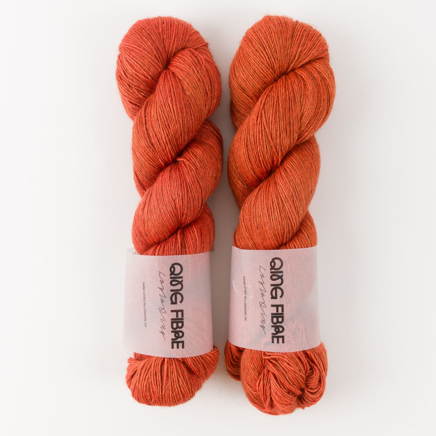Qing Fibre WESTKNITS KIT - BRICK Merino wool Silk Yak Fingering Westknits Kits