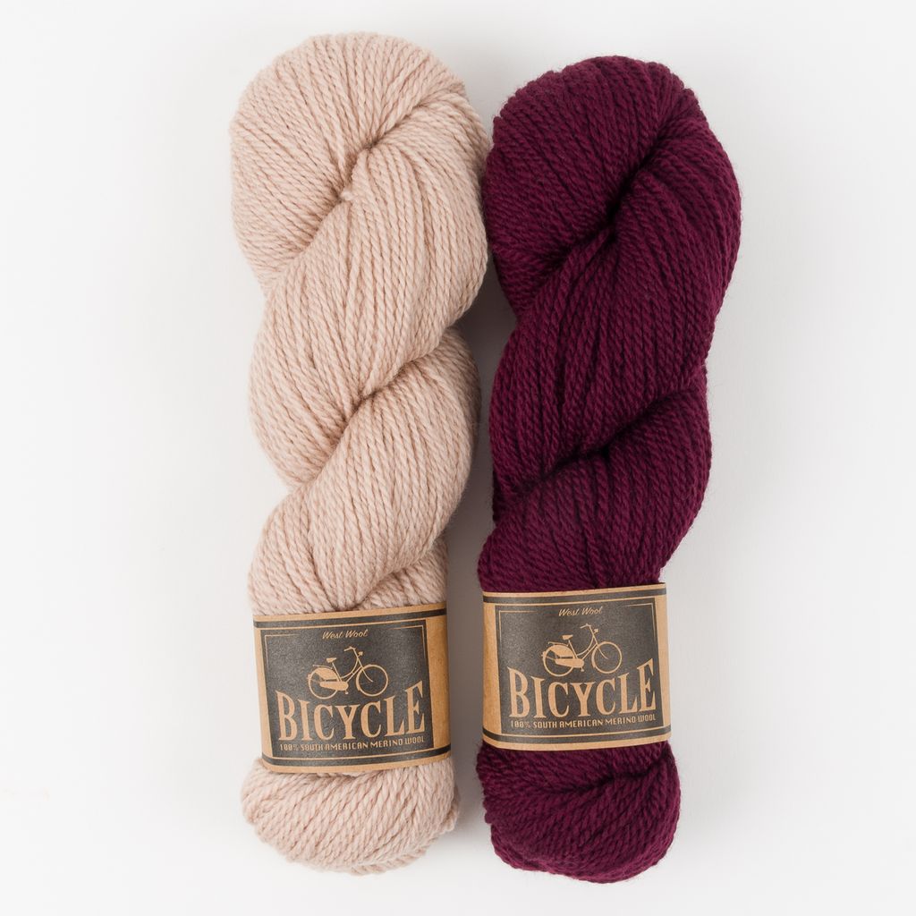 West Wool PISU TOP - CORDUROY CONTRAST Merino wool Fingering Designer Kits