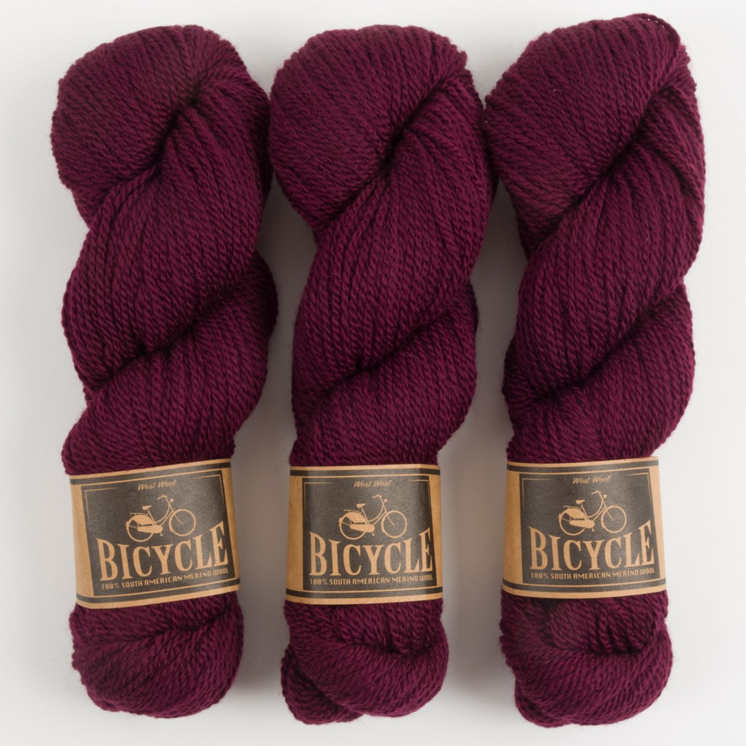 West Wool BICYCLE - CORDUROY Merino wool Fingering red Yarn